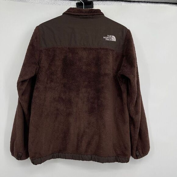 The North Face Brown Denali Full Zip Fleece Fuzzy Plush Coat Jacket Size Large - Picture 5 of 5